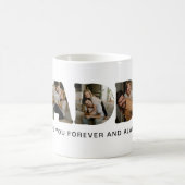 Mug Collage de photos de lettre PAPA (Centre)