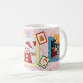 Mug Collage de photos de Noël personnalisé et mignon (Devant droit)