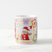 Mug Collage de photos de Noël personnalisé et mignon (Centre)