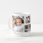 Mug Collage de photos de Papa (Devant gauche)