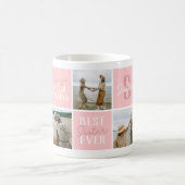 Mug Collage de photos de sœur moderne Rose (Centre)