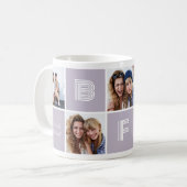 Mug Collage de photos du coeur BFF (Devant gauche)