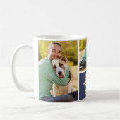 Mug Collage de photos | Empreinte de patte de chien pa (Gauche)