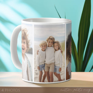 Mug Collage de photos en colonne 4 - Grille moderne ve