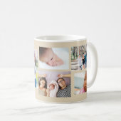 Mug Collage de photos faites votre propre (Devant droit)