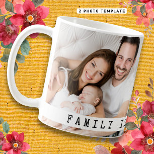 Mug Collage de photos personnalisé 2 photos Famille Im