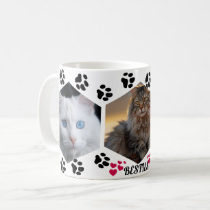 Mug Collage de photos personnalisées d'animaux de comp