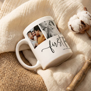 Mug Collage de photos pour la première fête des pères