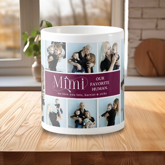 Mug Collage de photos sentimental Mimi Cadeau