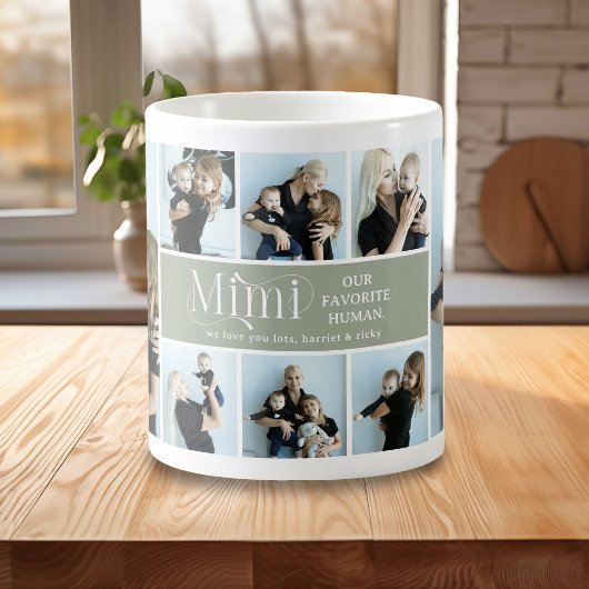 Mug Collage de photos sentimental Mimi Cadeau