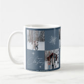 Mug Collage de photos Snowflakes géométriques | Noël (Gauche)
