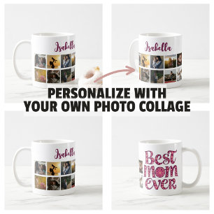Mug Collage de photos souvenir de maman Citation tenda