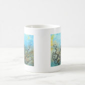 Mug Collage de pieuvre vintage (Centre)