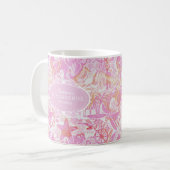 Mug Collage de plage nautique Hot Pink ID840 (Devant gauche)