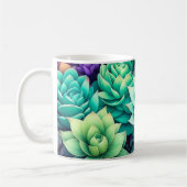 Mug Collage de succulents colorés (Gauche)