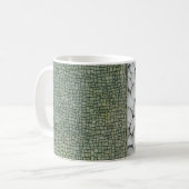 Mug Collage de terrain de galets blancs (Devant gauche)