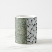 Mug Collage de terrain de galets blancs (Centre)