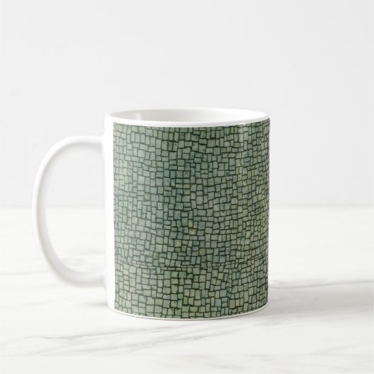 Mug Collage de terrain de galets blancs (Gauche)