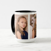 Mug Collage de trois photos personnalisées (Devant gauche)