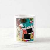 Mug Collage de voyage avec des sites touristiques embl (Centre)