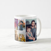 Mug Collage Décontracté personnalisé de 8 photos (Devant droit)