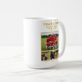 Mug Collage d'équipe de coach de baseball Équipe 4 Pho (Devant droit)