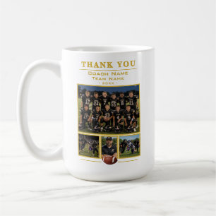 Mug Collage d'équipe de l'entraîneur de football 4 Pho