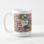 Mug Collage des drapeaux de pays de partout dans le (Gauche)