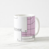 Mug Collage des éléments de l'interface utilisateur. C (Devant droit)