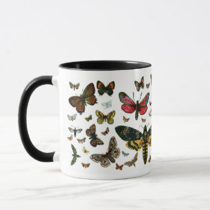 Mug Collage des papillons de nuit et des papillons de 
