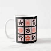 Mug Collage des timbres de nature (Gauche)