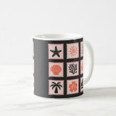Mug Collage des timbres de nature (Devant droit)
