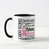 Mug Collage d'oncologiste de cancer du sein (Gauche)