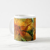 Mug Collage d'or de papillon et de lis (Devant gauche)