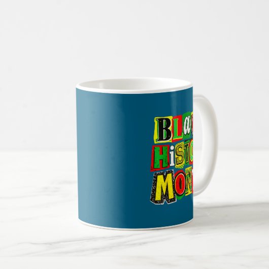 Mug Collage du mois de l'histoire des Noirs afro-améri (Devant droit)