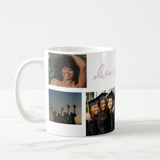 Mug Collage Editable Multi Photo Grad 2023 School (Gauche)