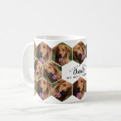 Mug Collage élégant moderne de photo de compagnie en n (Devant gauche)