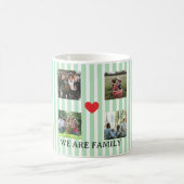 Mug collage familial rayé pastel (Centre)