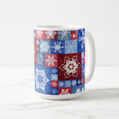 Mug Collage flocon de neige du 250e anniversaire (Devant droit)