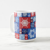 Mug Collage flocon de neige du 250e anniversaire (Devant gauche)