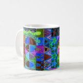Mug Collage géométrique de formes (Devant gauche)