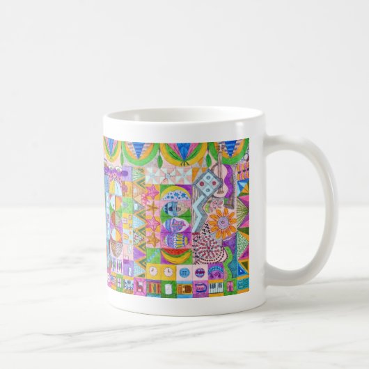 Mug Collage géométrique de formes (Droite)