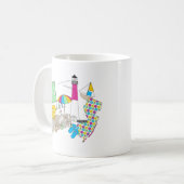 Mug Collage Girly d'amour de LBI (Devant gauche)