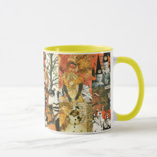 Mug Collage Halloween vintage
