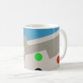 Mug Collage lumineux Abstrait (Devant droit)