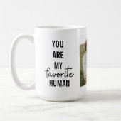 Mug Collage moderne Couple Photo & Romantic Love Citat (Gauche)