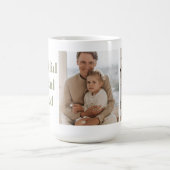 Mug Collage moderne Trois photos (Centre)