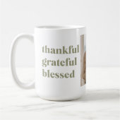 Mug Collage moderne Trois photos (Gauche)