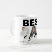 Mug Collage multi de photo de cadeau de fête des pères (Devant gauche)