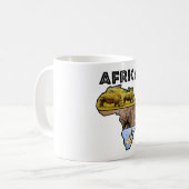 Mug Collage noir du continent africain (Devant gauche)